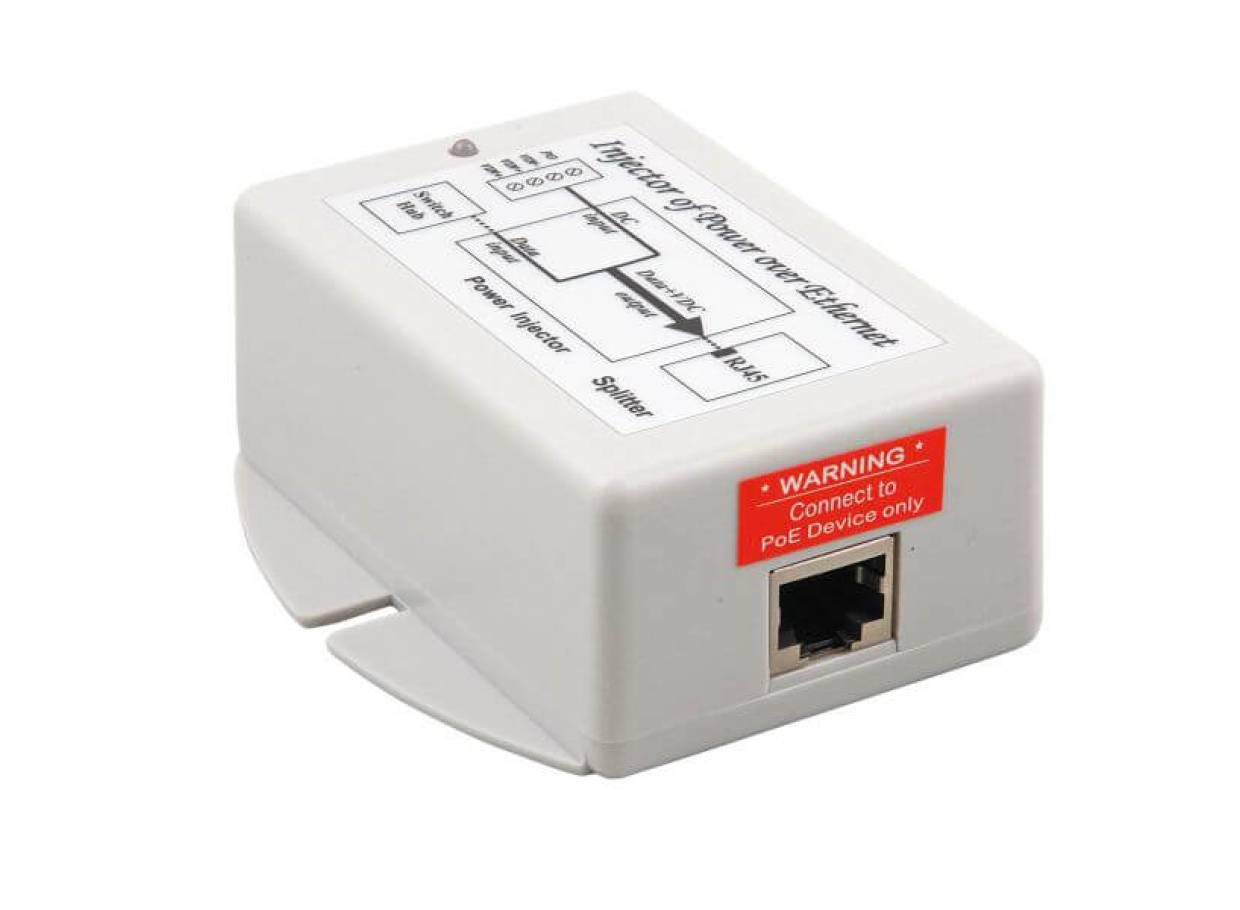 PoE Injektor Ethernet Injector IEEE802.3af DC IN: 9-36V DC OUT: 48V (15  Watt) - Preiskracher