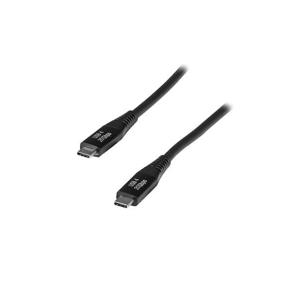USB 4.0 Gen.2x2 20Gbit 8K60Hz 100 Watt Anschlusskabel USB C Stecker auf USB C Stecker Thunderbolt™ 3 schwarz 2m