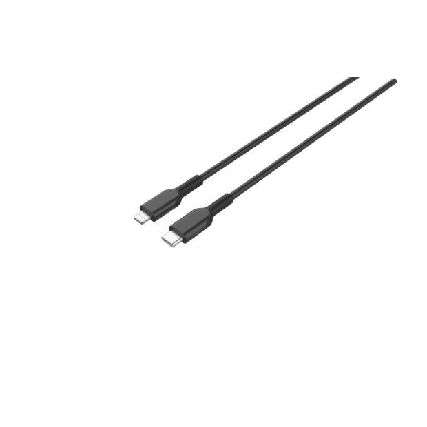 USB 2.0 Anschlusskabel USB C Stecker auf Apple Lightning MFI Stecker zertifiziert schwarz 1m | 2m | 3m