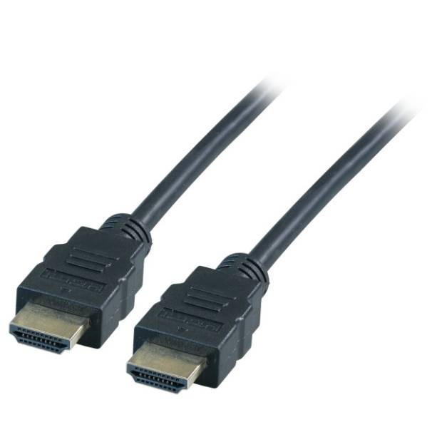 HighSpeed HDMI 1.4 Anschlusskabel Full HD mit Ethernet 4K 30Hz HDMI A Stecker auf HDMI A Stecker schwarz 5m